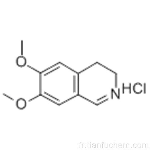 Isoquinoléine, chlorhydrate de 3,4-dihydro-6,7-diméthoxy- (1: 1) CAS 20232-39-7